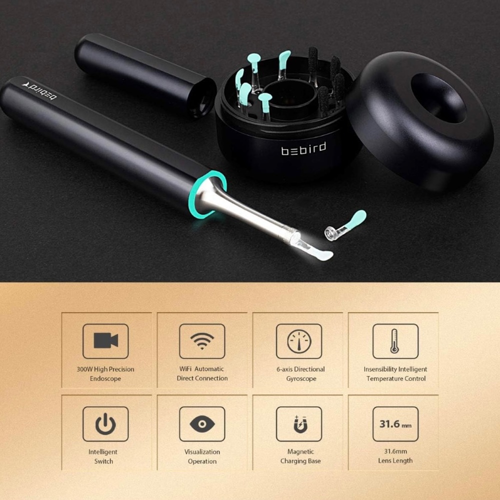 BEBIRD X17 Pro Ear Wax Removal Camera Endoscope , All Aluminum